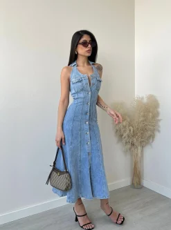 Abito City in jeans N2636