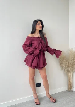 Abito Selena burgundy
