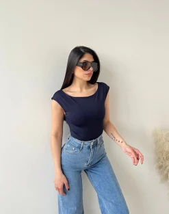 Body sottogiacca blu navy