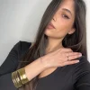 Bracciale a fascia color oro 02
