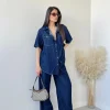 Completo in denim morbido