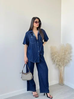 Completo in denim morbido