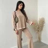 Completo Roma in maglia camel