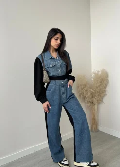 Completo Street in jeans nero