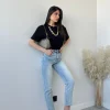 Jeans skinny mom fit T222