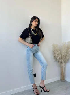 Jeans skinny mom fit T222
