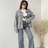 Jeans wide leg 2217/2 grey