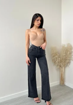 Jeans wide leg 2217/1 nero