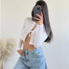 Top fiocchetti bianco