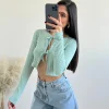 Top fiocchetti menta